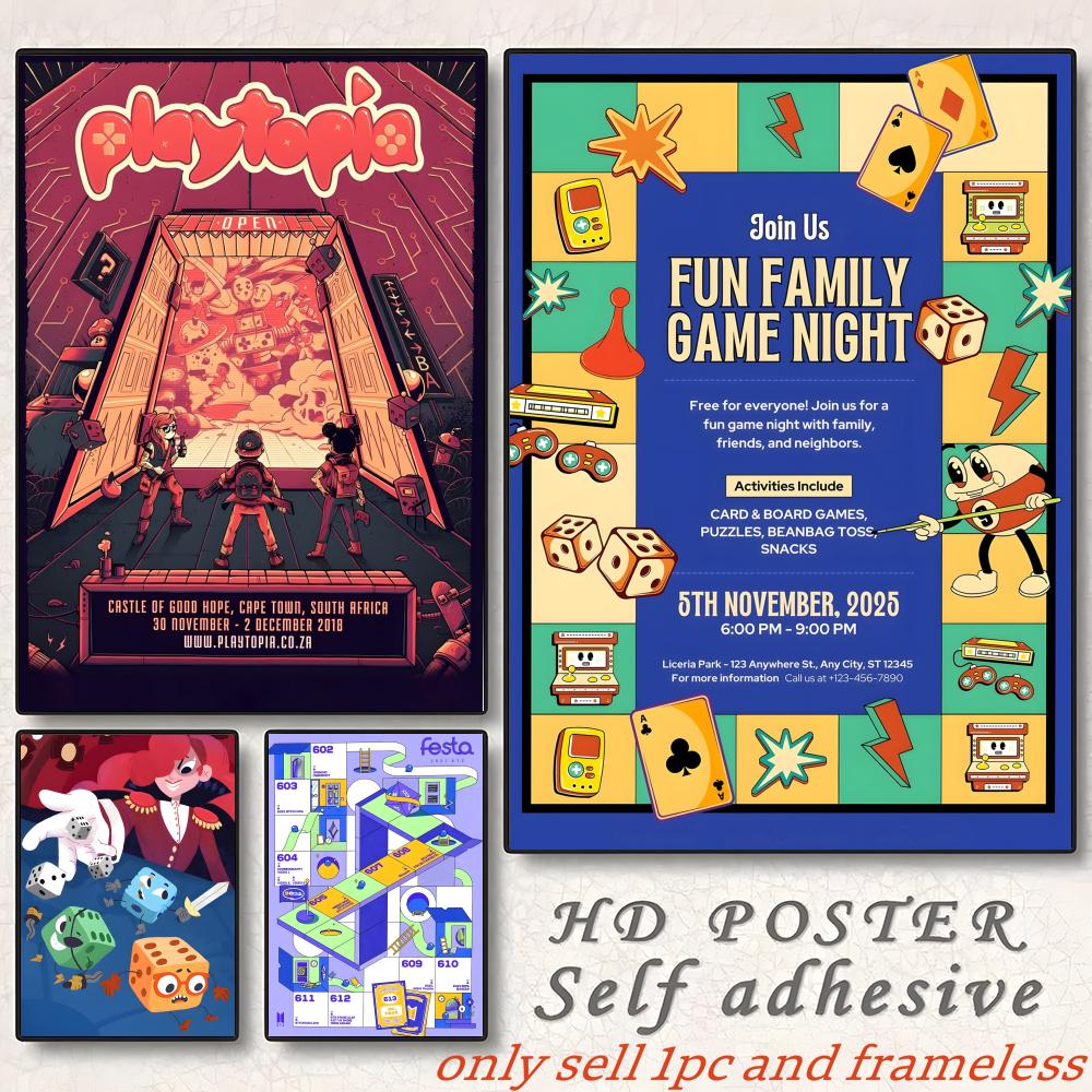 Board Game Film - Berlińska Gra Planszowa Con Plakat Gra