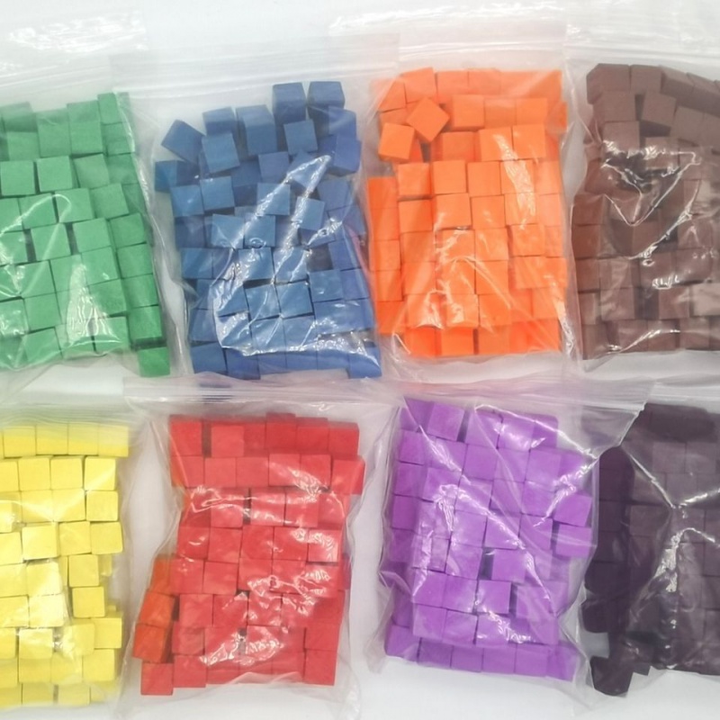 Board Game Bang - 100 sztuk/partii 10mm kostki drewniane kolorowe