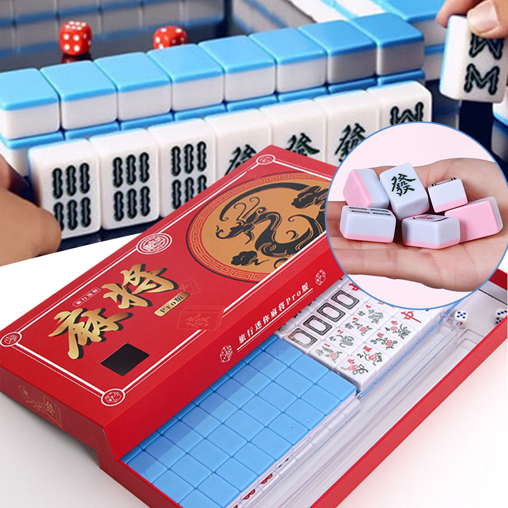 Board Game Name - Przenośny Mini Zestaw Mahjong Podróżny Z