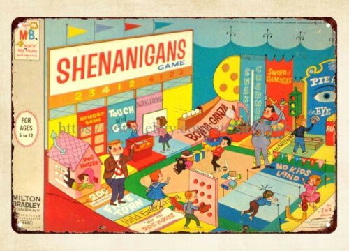 Board Game Store - Gra planszowa Shenanigans 1964, metalowy znak