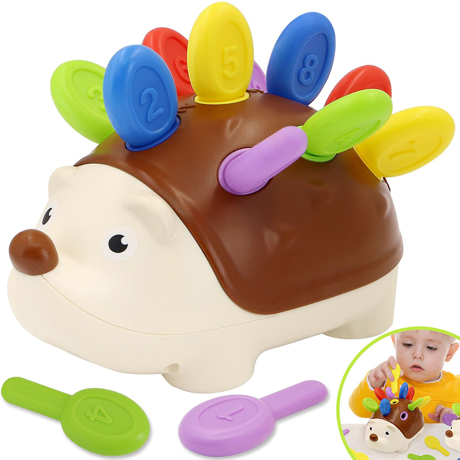 Board Game Idea - Trening umiejętności motorycznych Montessori Jeż Peg