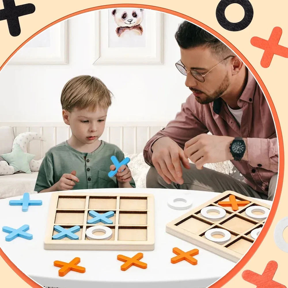 Drewniana gra XO Tic Tac Toe M – Board Game Word recenzja i cena