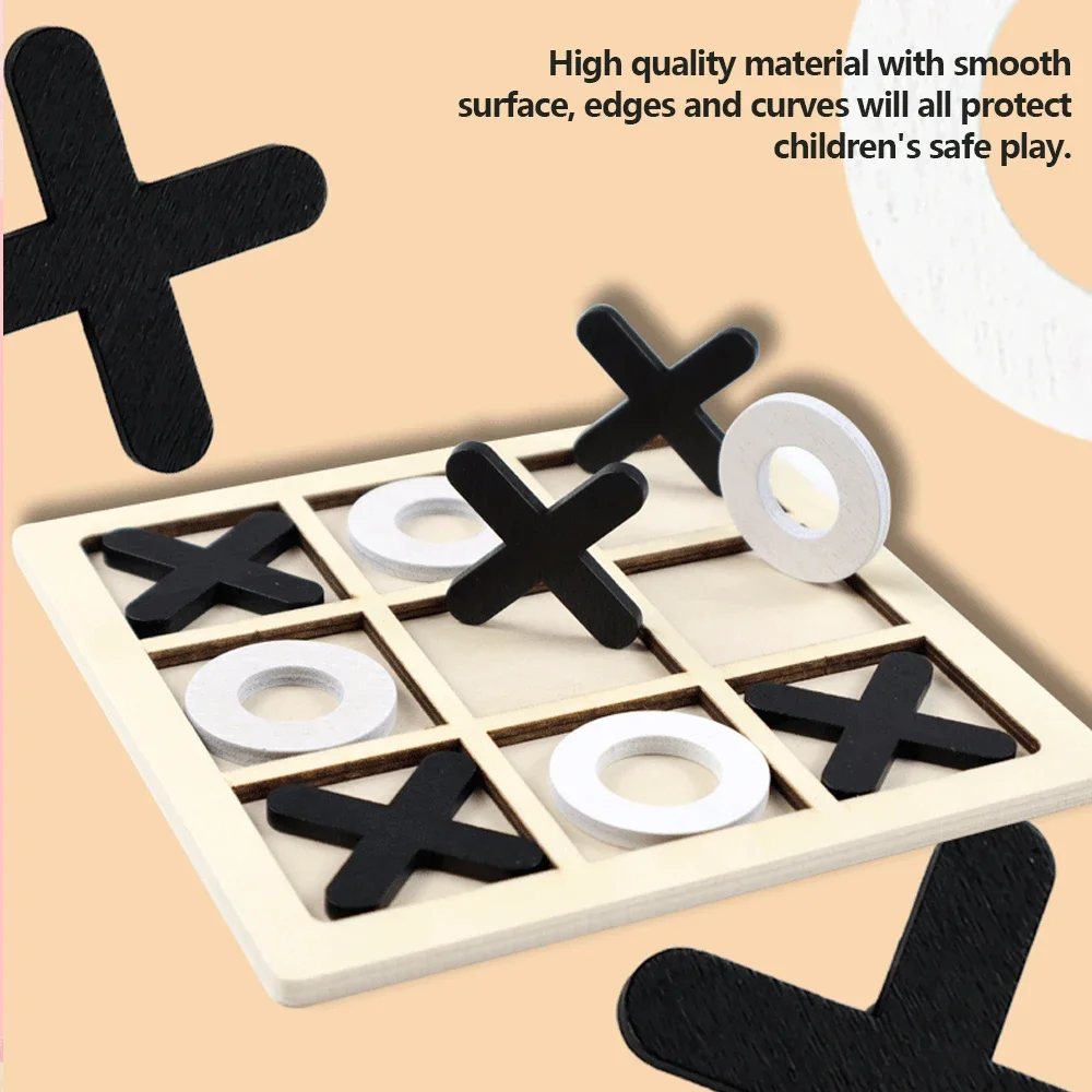 Drewniana gra XO Tic Tac Toe M – Board Game Word recenzja i cena