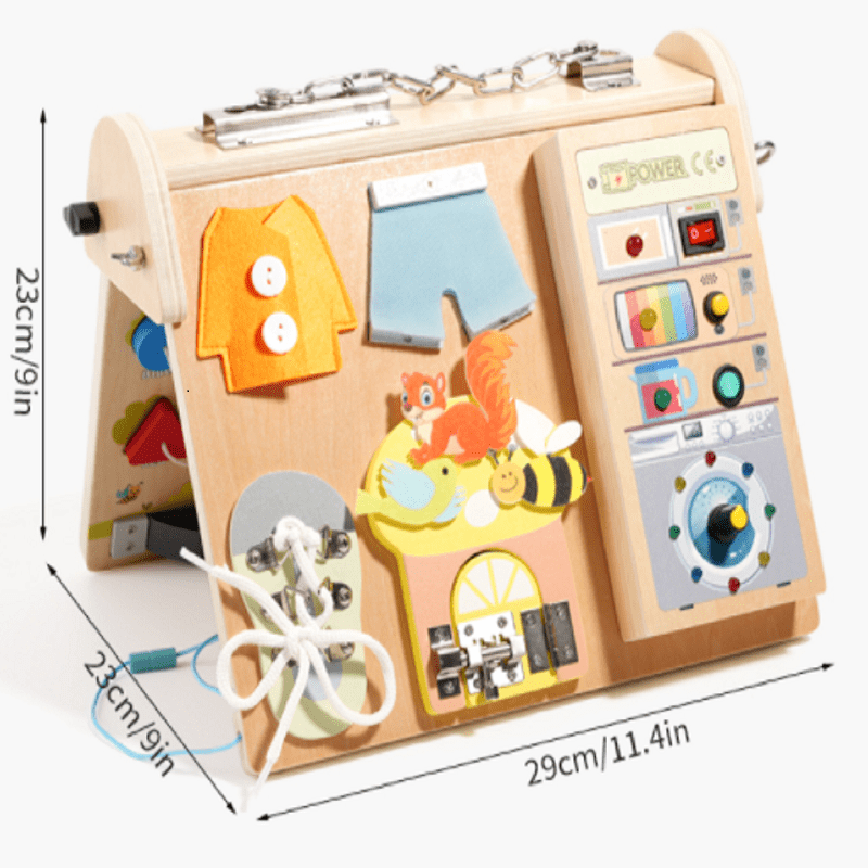 Drewniana tablica manipulacyjn – Board Game For Kids recenzja i cena